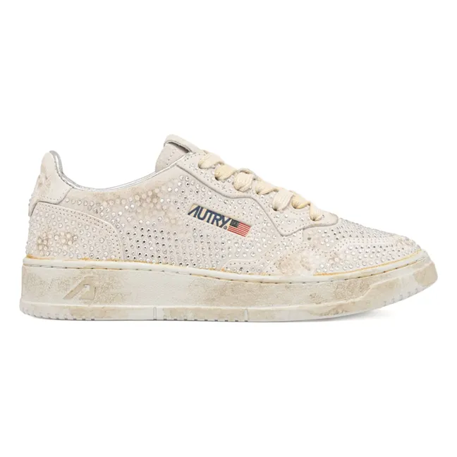 Baskets Medalist Low Strass | Crème