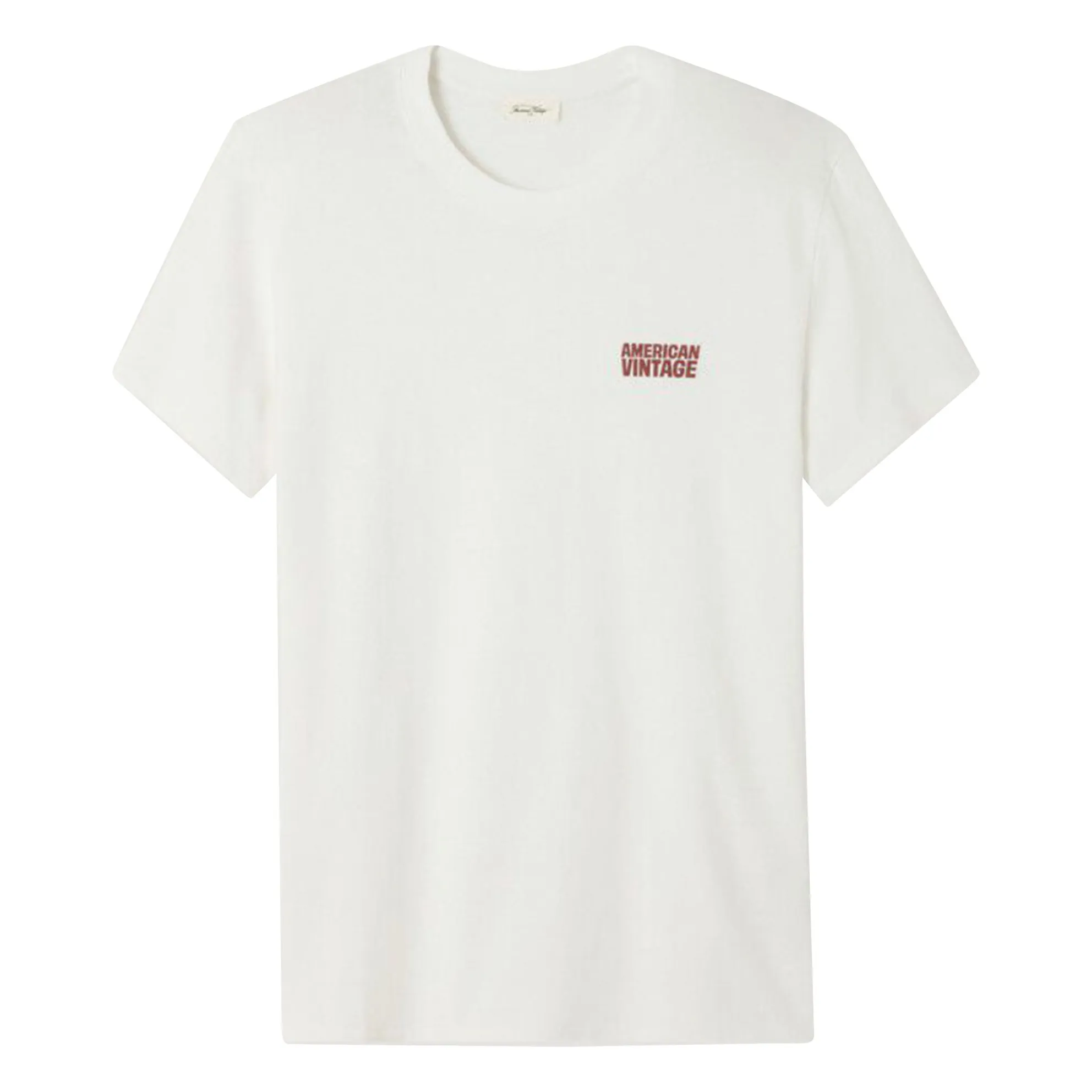American Vintage Men's White Ykobow T-Shirt