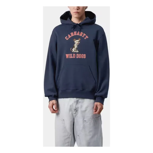 Sudadera con capucha Wild Dog | Azul oscuro