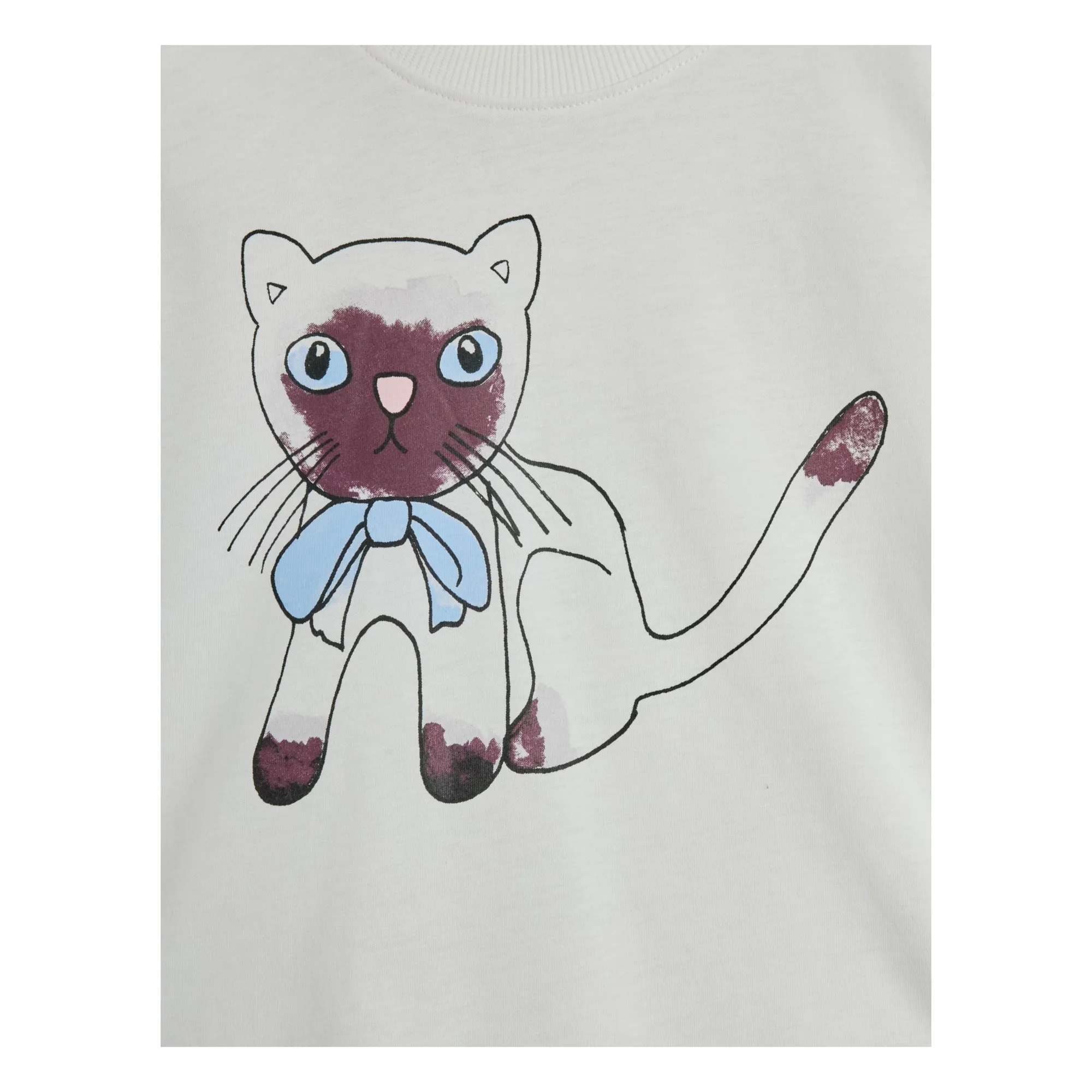 T-shirt Siamese Coton Bio | Blanc- Image produit n°3