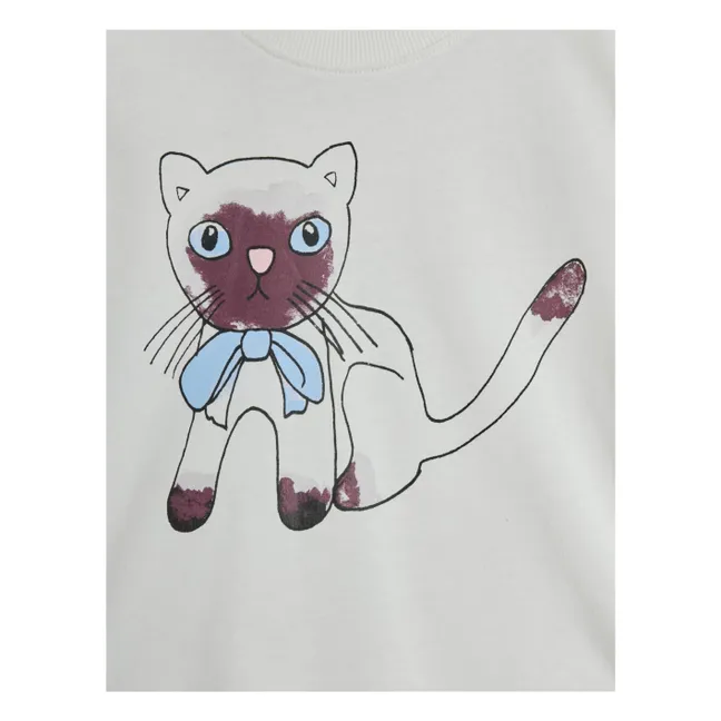 Siamese organic cotton T-shirt | White