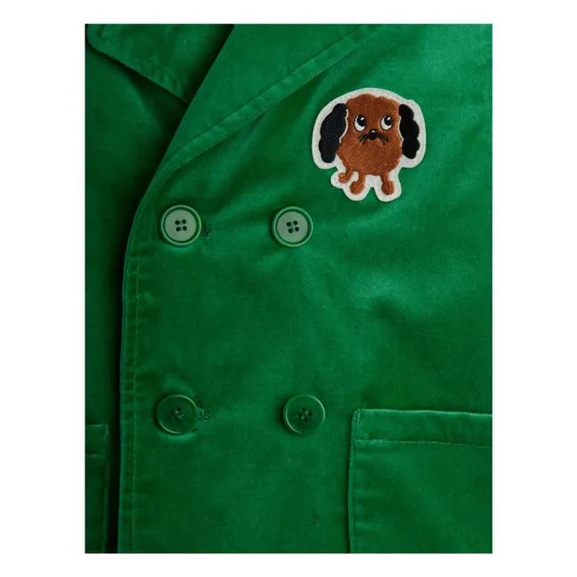 Chaqueta Diggie de terciopelo y algodón orgánico | Verde