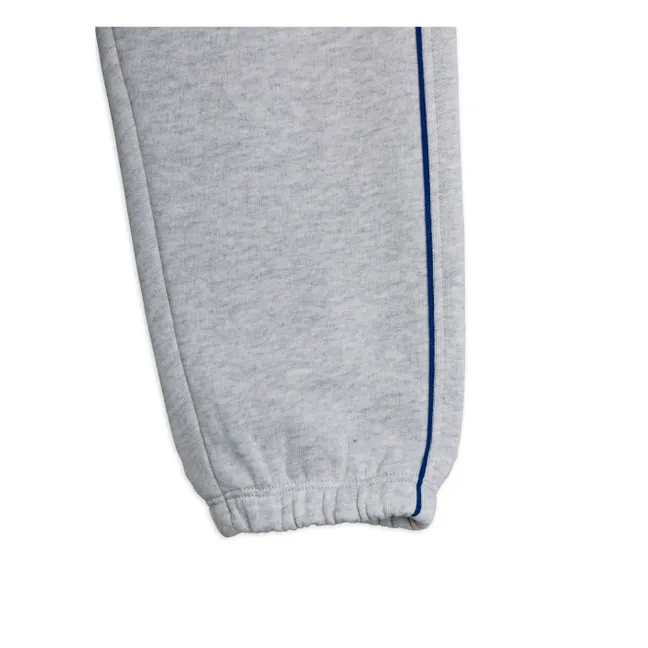 Joggers con bordes de algodón orgánico | Gris Jaspeado