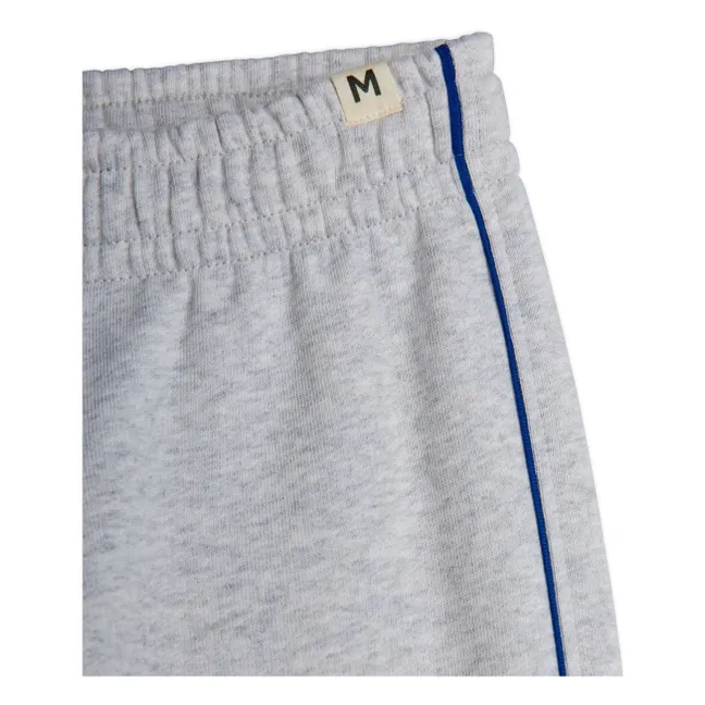 Joggers con bordes de algodón orgánico | Gris Jaspeado