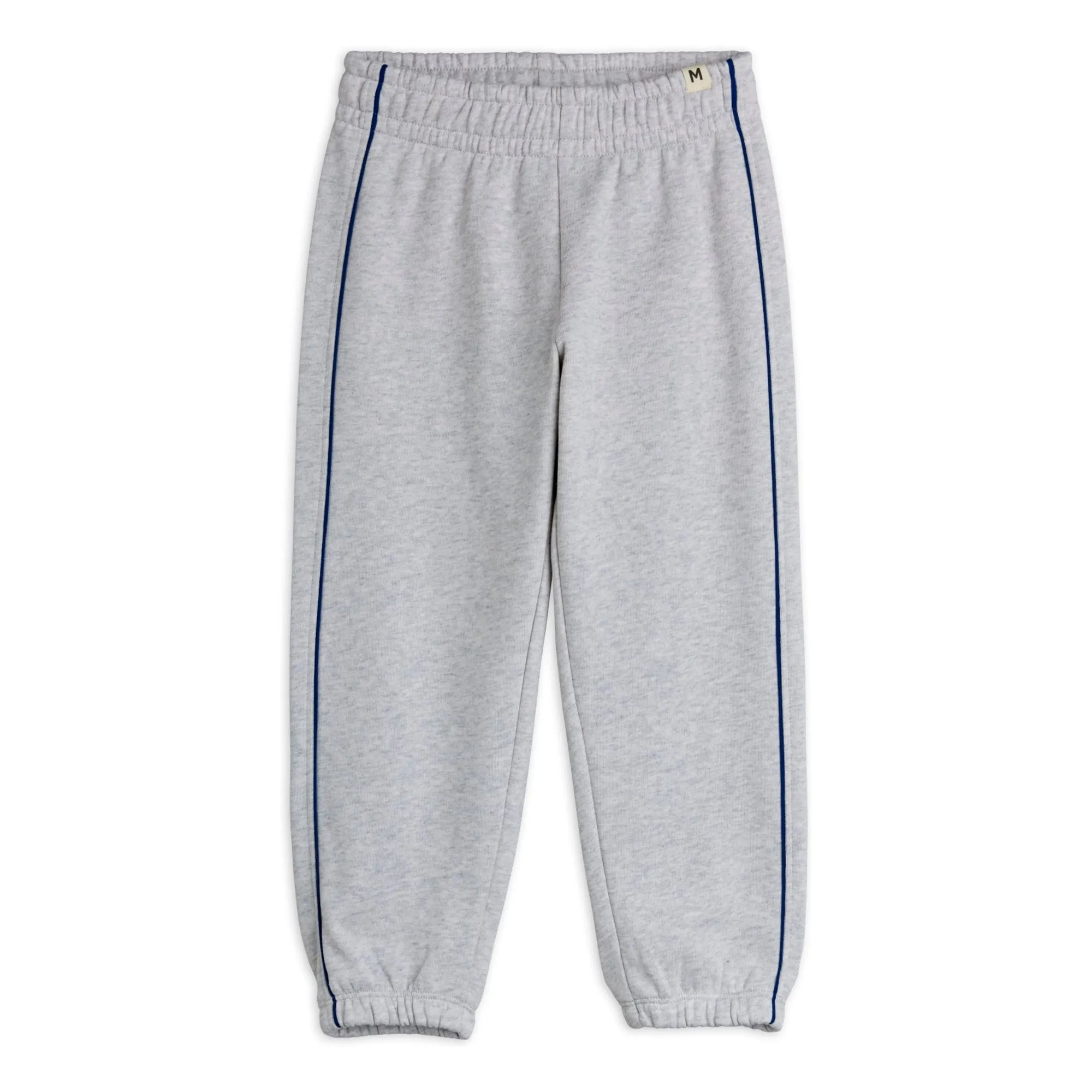 Mini Rodini Heather Grey Organic Cotton Edged Jogger