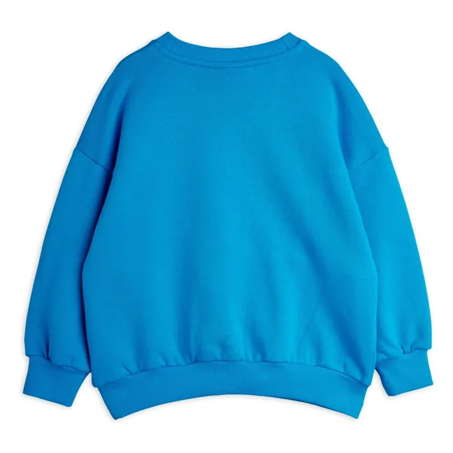 Sweat Panther Coton Bio | Bleu azur