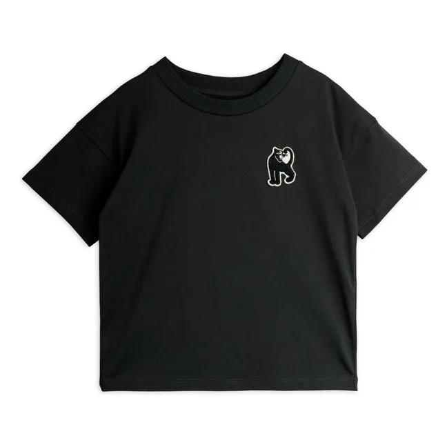 T-Shirt Panther Bio-Baumwolle | Schwarz