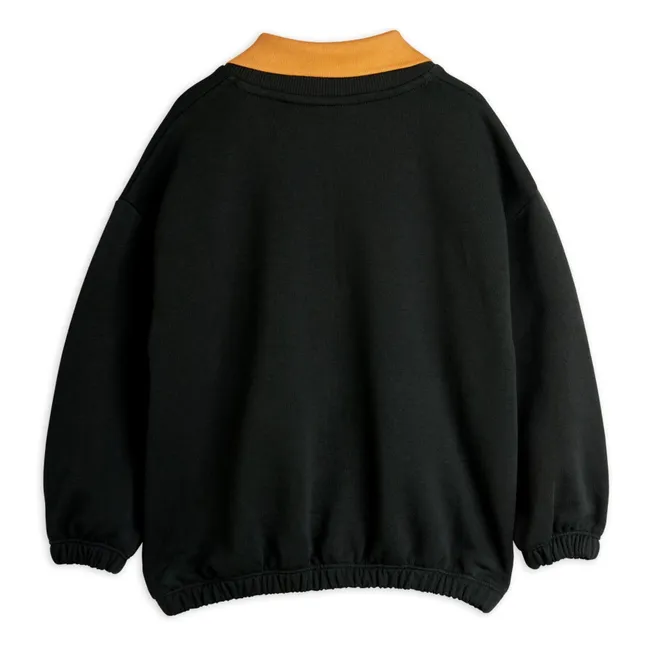 Panther collar sweatshirt Organic cotton | Black