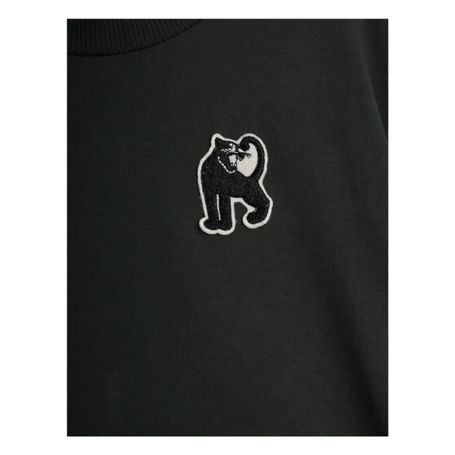 T-Shirt Panther Bio-Baumwolle | Schwarz