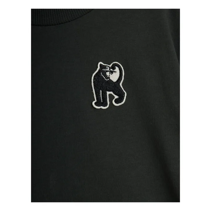 Camiseta Panther de algodón ecológico | Negro- Imagen del producto n°2