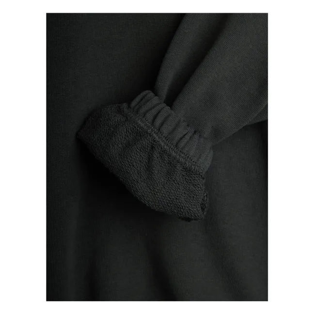 Sweat Col Panther Coton Bio | Noir