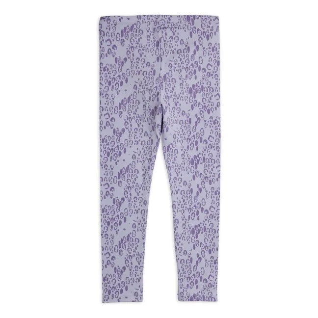 Legging de leopardo de algodón orgánico | Malva