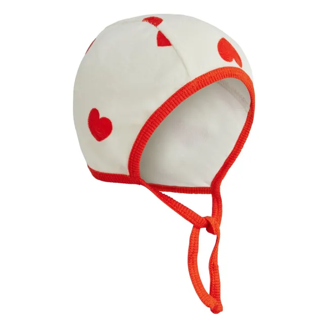 Béguin Corazones Algodón Ecológico | Blanco