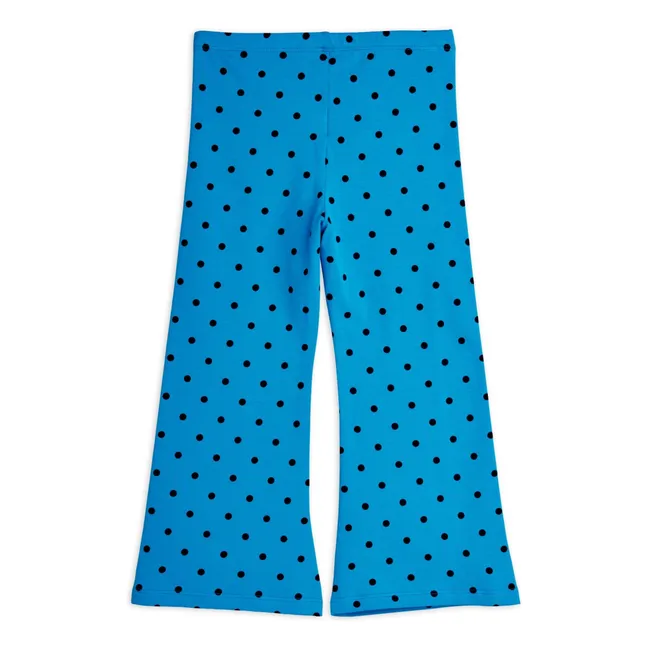 Organic Cotton Flare Pants | Azure blue