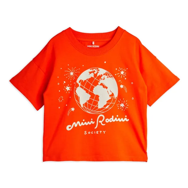 T-Shirt Mini Rodini Bio-Baumwolle | Rot
