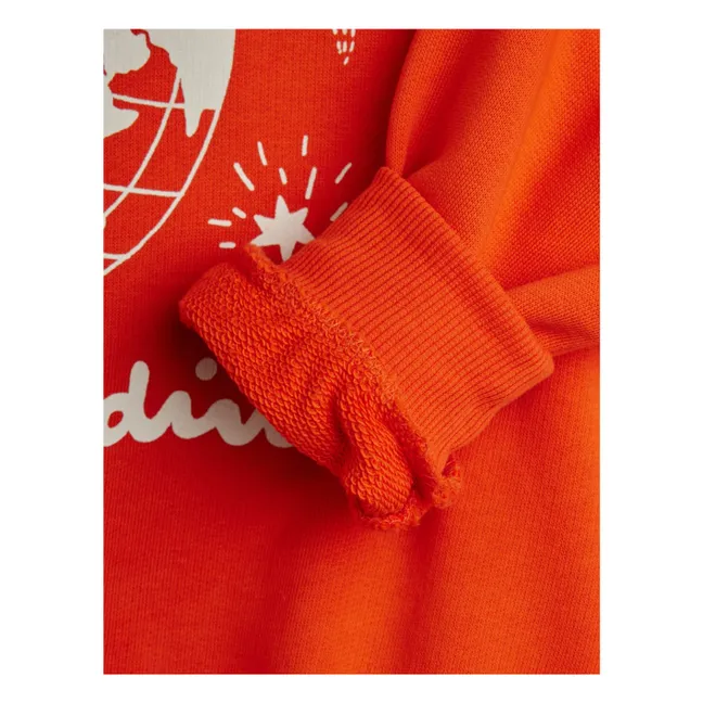 Mini Rodini organic cotton sweatshirt | Red