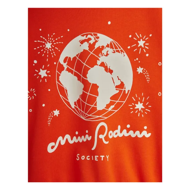 Sweatshirt Mini Rodini Bio-Baumwolle | Rot