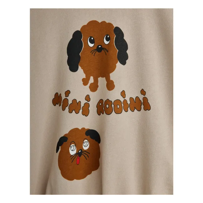 Doggies Sweatshirt aus Bio-Baumwolle | Grau Meliert
