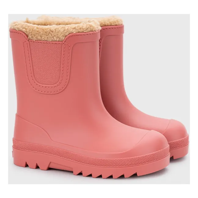 Botas de lluvia con relleno Verona Borrego | Coral