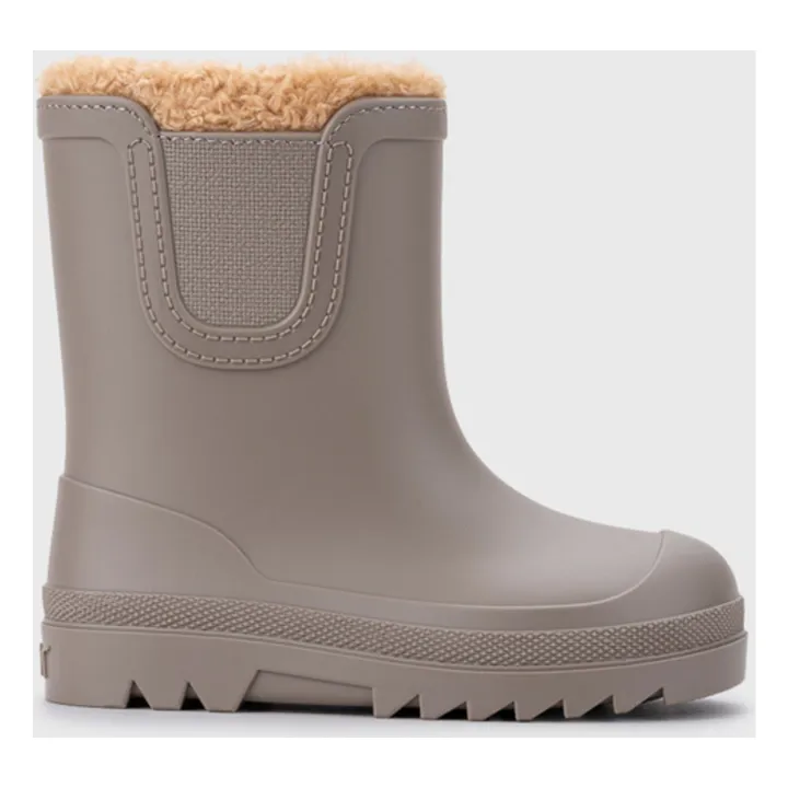 Bottes de Pluie Fourrées Verona Borrego | Taupe- Image produit n°6