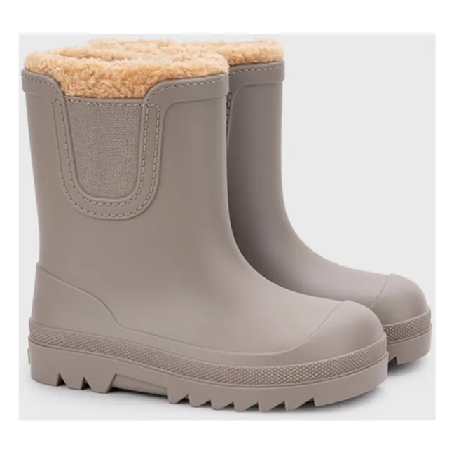 Gefütterte Regenstiefel Verona Borrego | Maulwurfsfarben