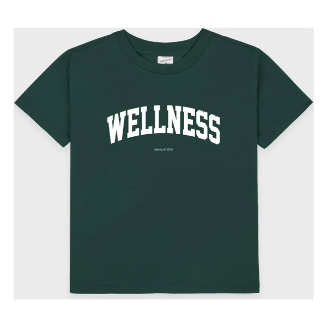 T-shirt Wellness Ivy Coton Recyclé | Vert foncé
