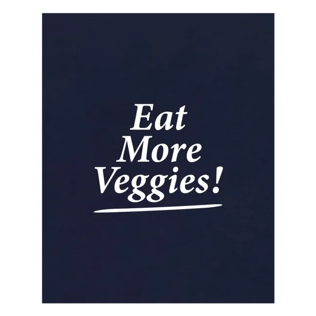 Sweat Eat More Veggies | Bleu marine