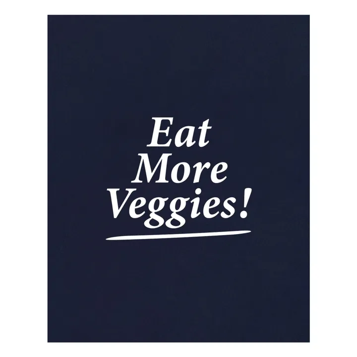 Sweat Eat More Veggies | Bleu marine- Image produit n°2