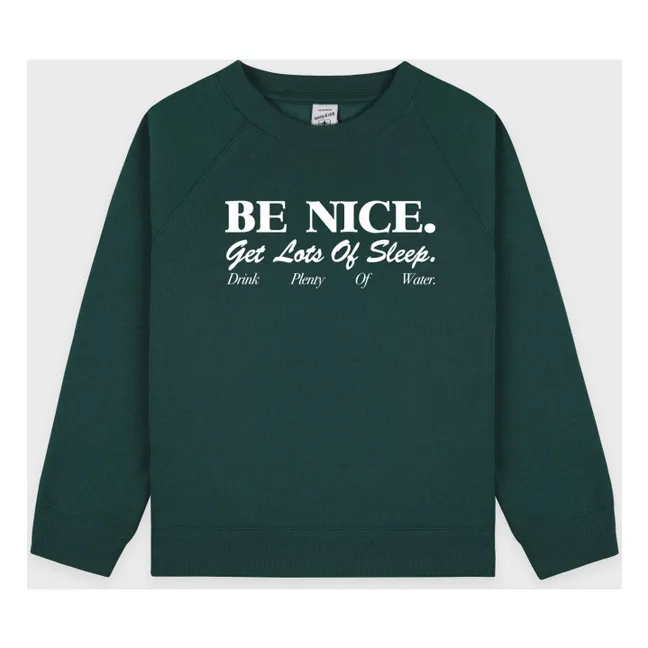 Sweat Be Nice | Vert foncé