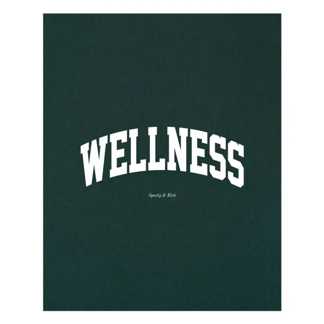 T-shirt Wellness Ivy Coton Recyclé | Vert foncé
