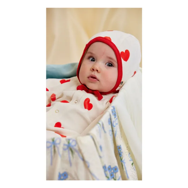 Béguin Herzen Bio-Baumwolle | Weiß