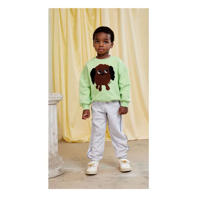 Jogger mit Einfassung aus Bio-Baumwolle | Grau Meliert