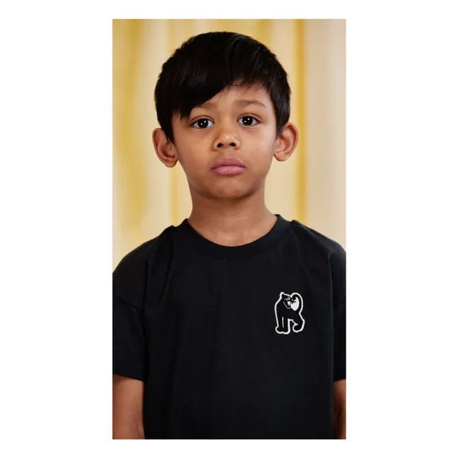 T-Shirt Panther Bio-Baumwolle | Schwarz