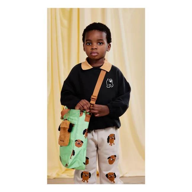 Sweat Col Panther Coton Bio | Noir