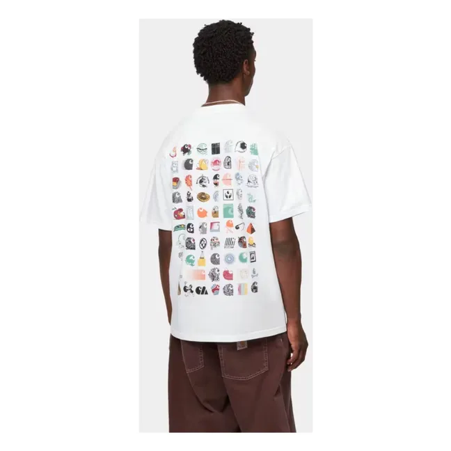 T-Shirt S/S C Logo Archive  | Blanc