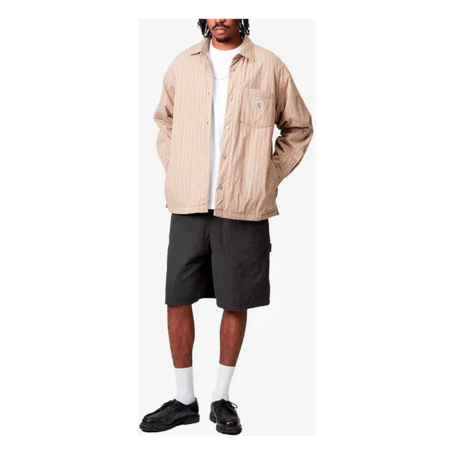 Short Toland Rayé Seersucker | Noir