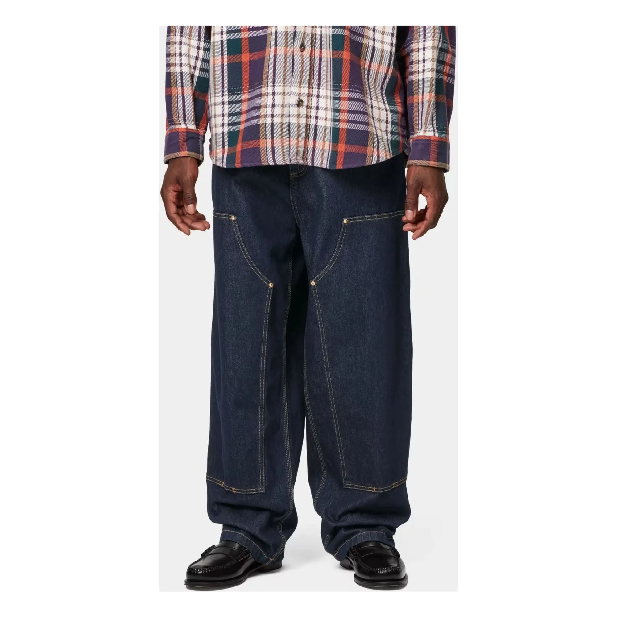 Carhartt Wip Denim Brut Nash Double Knee Wide Jeans