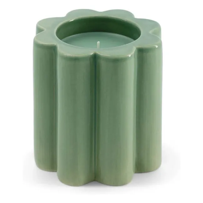 La Candela scented candle orange blossom | Almond green