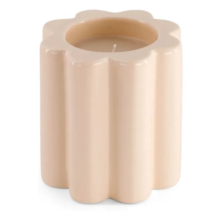 Bougie parfumée La Candela senteur feu de bois | Crème- Image produit n°0