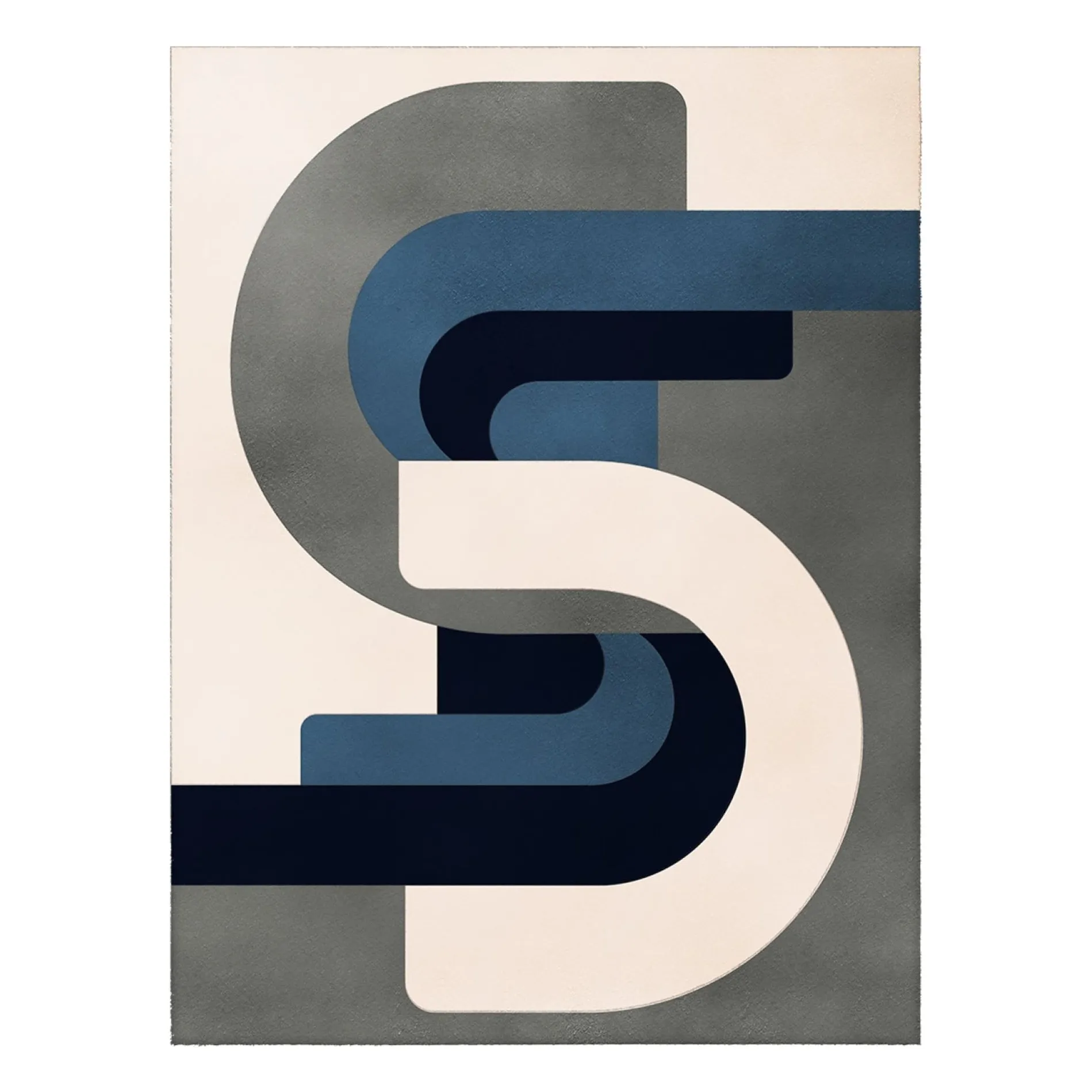 Tapis Roma en laine | Bleu- Image produit n°0