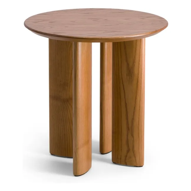 Table d'appoint Carlotta frêne finition iroko