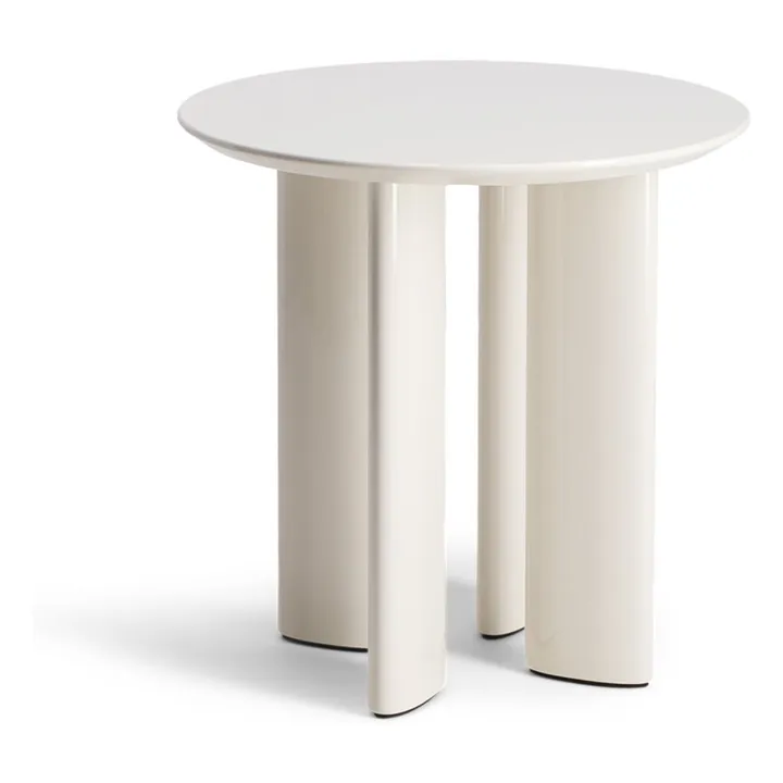 Table d'appoint Carlotta en hêtre laqué | Crème- Image produit n°0
