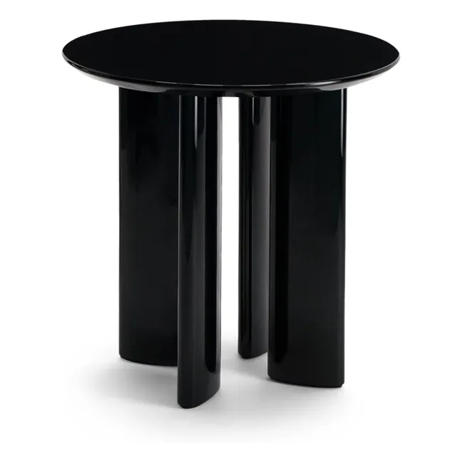 Carlotta side table in lacquered beech | Black