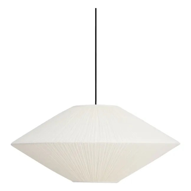 Brera suspension lamp in pleated cotton - EU version (220 V) | Cream