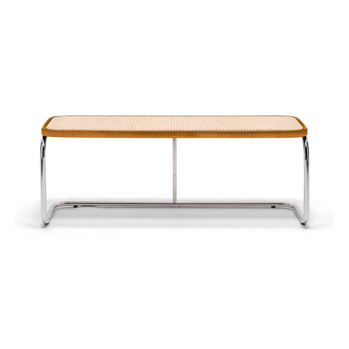 Banc Panchina cannage et métal chromé- Image produit n°0