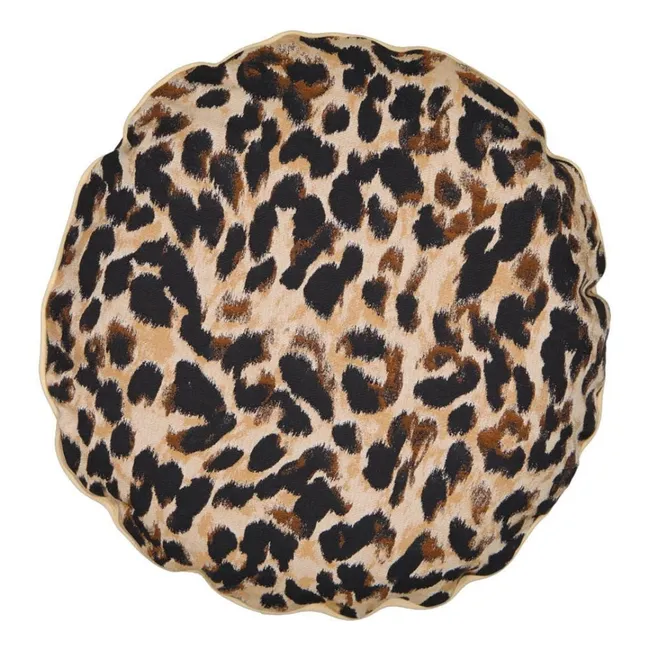 Coussin Bomboloni en jacquard | Léopard