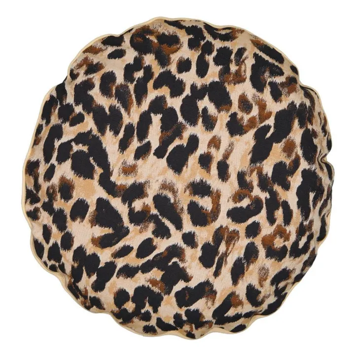Coussin Bomboloni en jacquard | Léopard- Image produit n°0