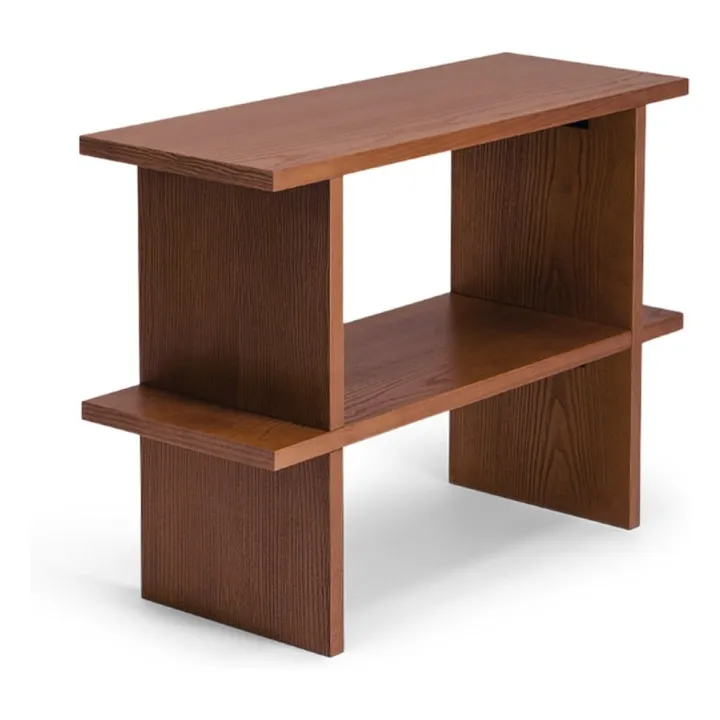 Mara ash shelf, iroko finish | Iroko- Product image n°0