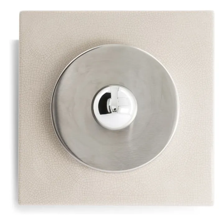 Aplique Marta de cerámica craquelada | Crema- Imagen del producto n°0