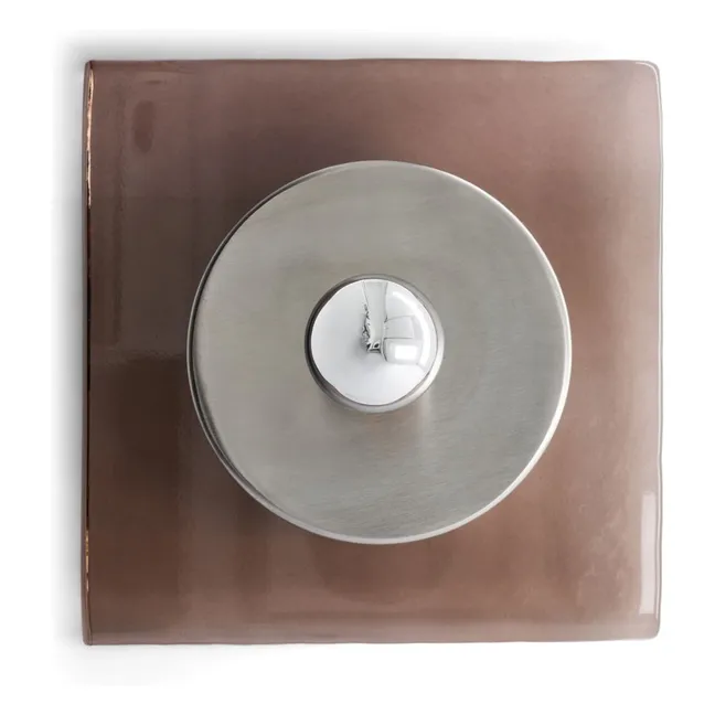 Applique Marta en verre fumé | Transparent